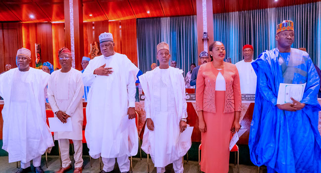 President Buhari Swears In Six Permanent Secretaries, Presides Over FEC - Vimarsana News