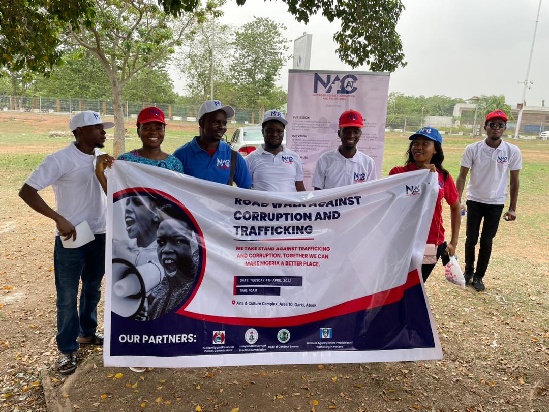 NACAT Stages Road Walk Against Corruption and Trafficking In Abuja - Vimarsana News
