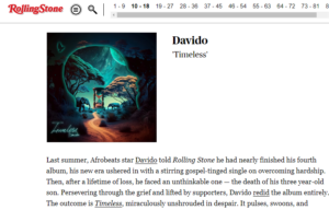 Davido Album Rolling Stone